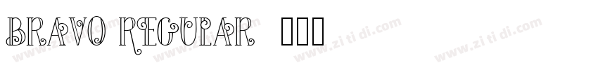 Bravo Regular字体转换